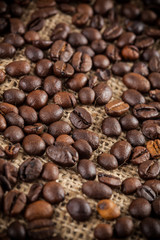 Naklejka premium Coffee beans background