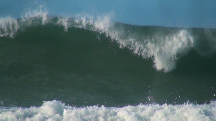 Ocean big wave slow motion