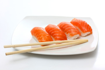 Red fish sushi