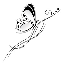 farfalla tatuaggio tribale