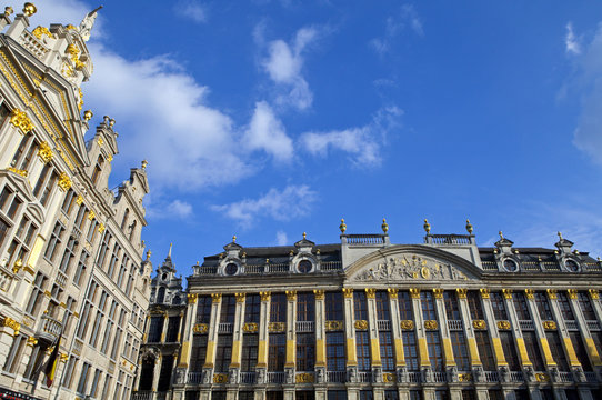 Historic Buildings on Grand Place in Brussels