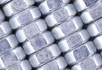 Nuts of bolts as a  background