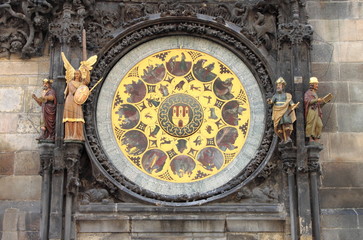 Prague Astronomical Clock in Prague, Czech Republic