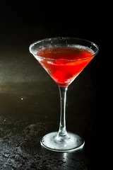 Rideaux occultants Rouge, noir, blanc cocktail rouge