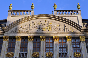 Obraz premium Grand Place Detail, Brussels