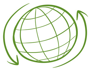 A green globe