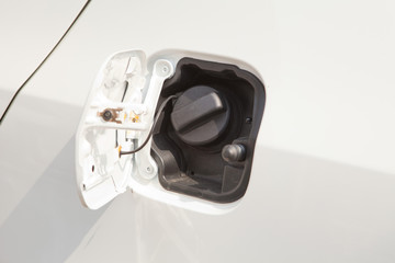 Closeup refuel gasoline