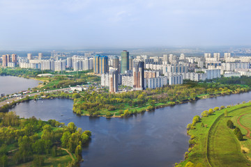 Fototapeta na wymiar Moscow, Russia - aerial view