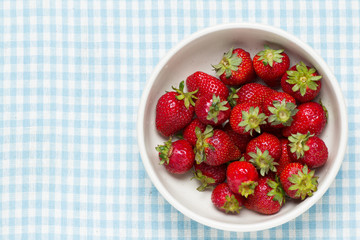 strawberries in a bowl