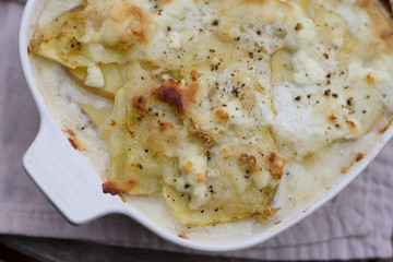 Goat Cheese Potato Gratin
