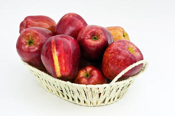 Apples in basket