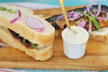 mackerel sandwich