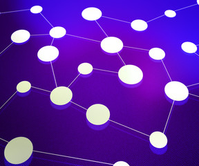 Violet Network Background