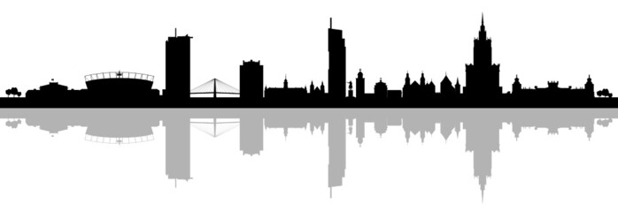 Obraz premium Skyline Warszawa