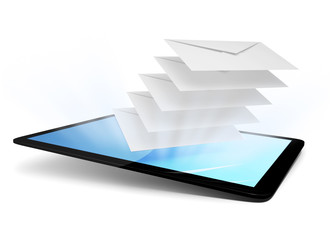 Sending messages from a tablet