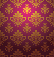 Gold Floral Ornament Pattern
