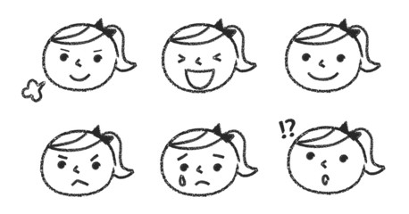 表情－女の子