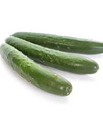 Cucumber isolated on white background