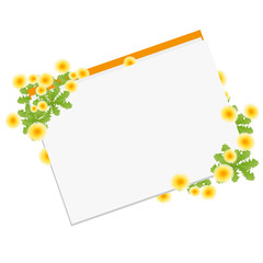 春夏　たんぽぽ　フレーム　背景