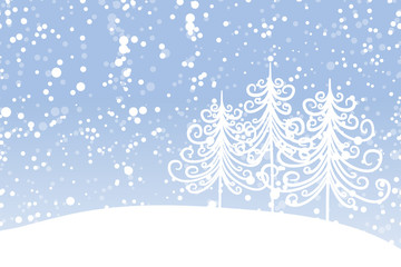 Obraz premium Winter tree for your design. Christmas holiday.