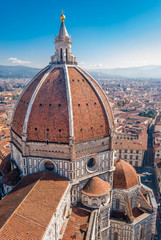 Florence Cathedral, Brunelleschi's dome detail © Marco Saracco