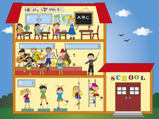 Naklejka premium school