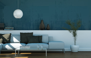 modernes Sofa in Stadtwohnung