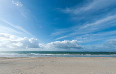Deserted Atlantic beach
