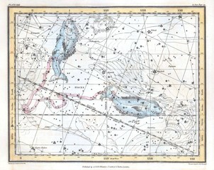 Astronomical chart vintage