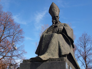 Primate Wyszynski monument in Warsaw