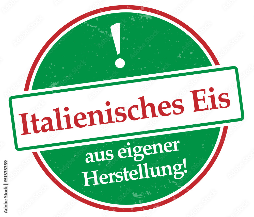 Poster italienisches eis