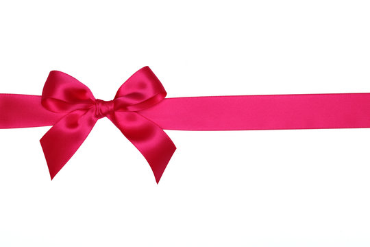 red ribbon with bow