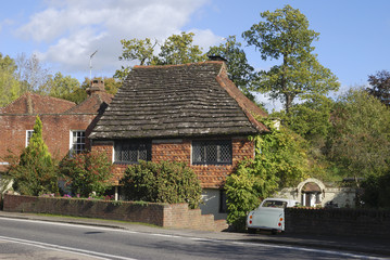 Fototapeta na wymiar Cottage at Chiddingfold. Surrey. England