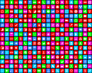 colorful icons background