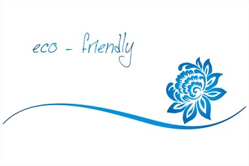 water lily , Buddha, Eco friendly business logo design