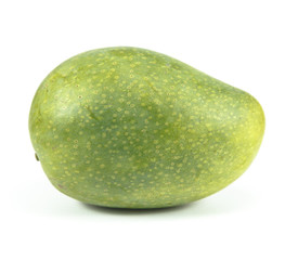Green mango isolated on white background