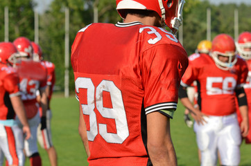 rugby players on field