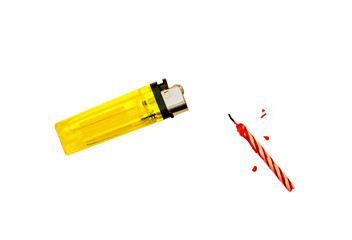 Lighters and birthday candles.