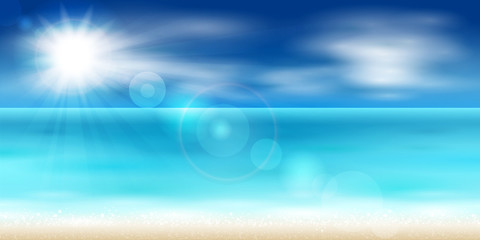Obraz na płótnie Canvas Panorama of the sea