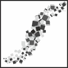 Abstract cubes background