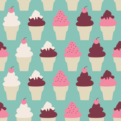 Ice Cream Cones Background