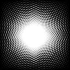 Schapenvacht deken met foto Psychedelisch Zwart-wit optische illusie achtergrond, vector.