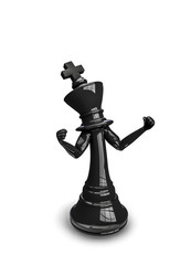 Angry chess king