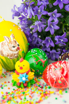 Handmade painted Easter eggs