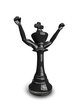Champion chess king