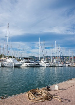 Cordage sur un quai