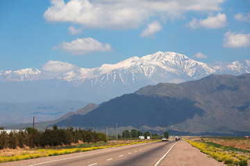 Naklejka premium Mount Akankagua, Argentina