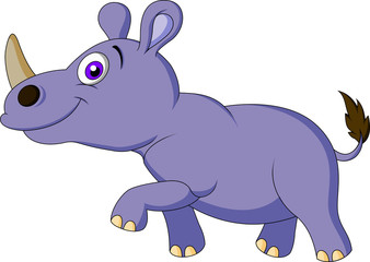 Cute rhino cartoon