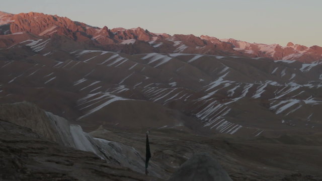 Couché de soleil sur les montagnes 01, Afghanistan