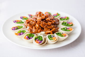 sweet bean paste fried duck